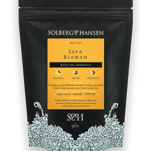 solberg hansen java blawan sort og gul kaffepose